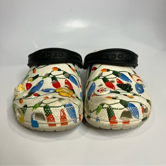 Crocs Christmas lights clogs with holiday gibbets unisex sizing - Picture 2 of 6